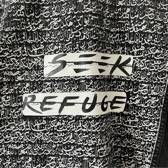 NWOT Seek Refuge Oversized Black Denim Jacket - Picture 7 of 9